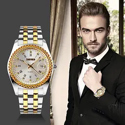 Наручний годинник чоловічий 9098SI-B Silver Men Skmei acs0029896 - мініатюра 5