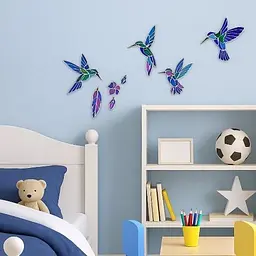 Набір для вітражного живопису Fabrika Decorу Колібрі з фольгованими накладками Бежевий (RN-250-N-1269) - мініатюра 5