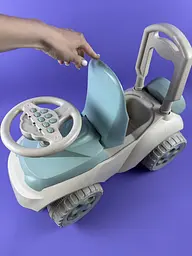 Толокар музичний "Автошка" Eco Green Doloni 0142/01eco зелений, з ручкою для батьків, для дітей від 1 року - мініатюра 3
