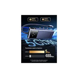 Концентратор Ugreen USB-C 7-in-1 3xUSB + 1xUSB-C + HDMI + RJ45 + PD 100W CM888 gray (45155) - мініатюра 7