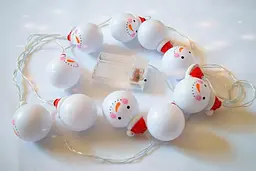 Гірлянда сніговички 10 LED - мініатюра 2