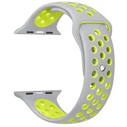 Ремінець Apple Watch Nike Sport 38/40/41 мм Сірий+Жовтий S (3)