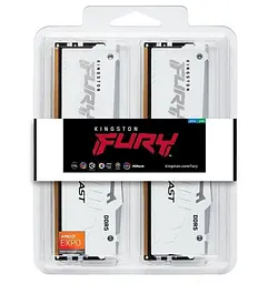 Модуль пам'яті Kingston Fury DDR5 32GB (2x16) 6000MHz Beast White RGB EXPO/XMP 3.0 (KF560C30BWEAK2-32) - мініатюра 4