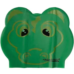 Шапочка для плавання Aqua Speed Zoo Latex Crocodile Зелений (1000-116-crocodile)
