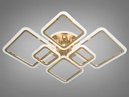 LED люстра на пульті з димером і різнобарвним підсвічуванням, 150W - мініатюра 2