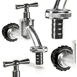 Кран для ємності для дощової води Prosperplast TAP металевий сріблястий - мініатюра 2
