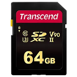 Карта пам'яті Transcend SDXC 64GB C10 UHS-II U3 R285/W180MB/s 4K (TS64GSDC700S)