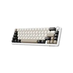 Клавіатура Attack Shark X66 RGB Wireless/Bluetooth/USB UA White Cheese (X66CW_AS) - мініатюра 2