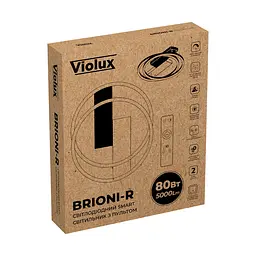 Світильник LED smart BRIONI-R+пульт 80W 3000-5000K IP20 круг чорний Violux ( 220695 ) - мініатюра 7