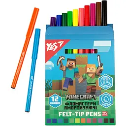 Набір фломастерів Yes Minecraft амортизуючих 12 шт. (650582) - мініатюра 3