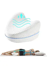 Ортопедична подушка для ніг Contour Leg Pillow з ефектом пам'яті під коліна та стегна 23х23х14,5 см - мініатюра 6