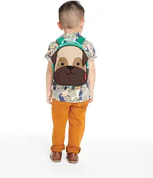 Рюкзак дитячий Skip Hop Zoo Мопс коричневий з зеленим (9L753910) - мініатюра 5