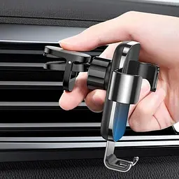 Тримач для смартфона Baseus Glaze Gravity Car Black (SUYL-LG01) - мініатюра 4