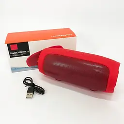 Портативна Вluetooth колонка Charge Mini E3 Бумбокс 1200 мАч 5Вт microSD Bluetooth 5.0 Червоний - мініатюра 4