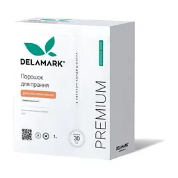 Пральний порошок DeLaMark Premium Line Color з ефектом кондиціонера 1 кг (4820152330970)