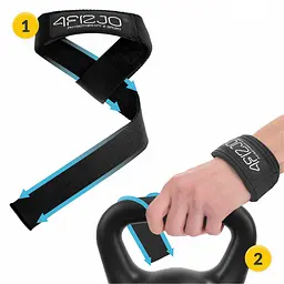 Лямки для станової тяги 4FIZJO Deadlift Straps Black (P-5905973402279) - мініатюра 5