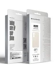 Силиконовый чехол с MagSafe для Samsung Galaxy S26 5G, ICON2 MagCase, бежевый, противоударный, панель с мягкой подкладкой, защита всего корпуса, поддержка беспроводной зарядки, совместим с защитными стеклами и пленками, ArmorStandart (ARM88792) - мініатюра 10