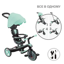 Велосипед дитячий Globber Explorer Trike 4 в 1 м'ятний (634-206) - мініатюра 3