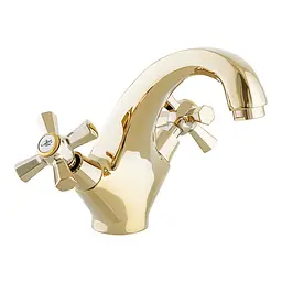 Змішувач для умивальника Mixxus Premium Retro Gold-161 MI5848 Золотий