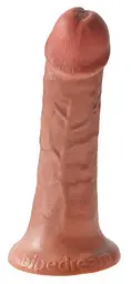 Фалоімітатор King Cock 6", 17 см (коричневий) - мініатюра 3