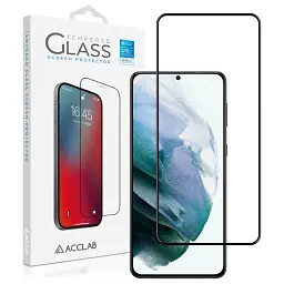 Скло захисне ACCLAB Full Glue Samsung S21+ (G996) Black (1283126510502) - мініатюра 2