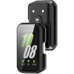 Чохол-накладка DK Samsung Galaxy Fit3 (R390) Пластик Gloss Glass Full Cover (black) - мініатюра 2
