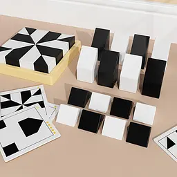 Настільна інтерактивна гра Ummi ME-149 Hidden Black and White Blocks Black / White - мініатюра 3