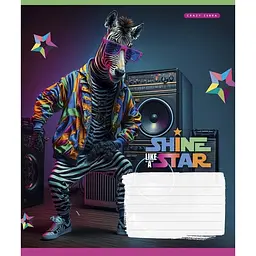 Зошит учнівський "Dance star" 018-3276K-5 в клітинку, 18 аркушів