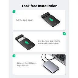 Зовнішня кишеня Ugreen 2.5-Inch SATA External Hard Drive Enclosure (UGR-70498) - мініатюра 7