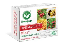 Таблетки Примафлора Примафлор мінус 30 таблеток