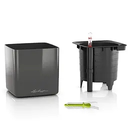 Вазон Lechuza Cube Glossy, 0.4 л, білий (13510) - мініатюра 2