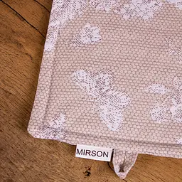 Прихватка MirSon №207 Cream flowers, 17х17 см, кремова (2200006754053) - мініатюра 2