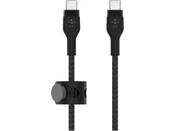 Кабель USB Type-C Belkin USB-C to USB-C Braided Silicone 1m Black (CAB011BT1MBK) - мініатюра 5