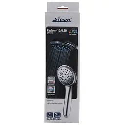 Ручний душ Storm SH-06-F10-LED ST0008, Хром - мініатюра 2