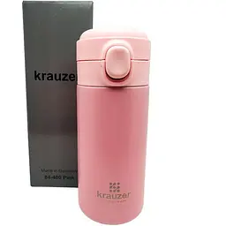 Термочашка Krauzer 350 мл рожева (84-400Pink) - мініатюра 4