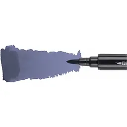 Маркер акварельний Santi Brush Marker SWB-19 темно-синій двосторонній 6 шт. (391075) - мініатюра 2