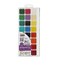 Акварель 24 кольор. ZiBi Classic Kids Line ZB.6587 пласт/уп б/п