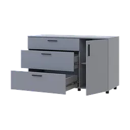 Комод Doros Торн Сірий 3Ш/1Д 135х51.6х80 (41510183) - мініатюра 3