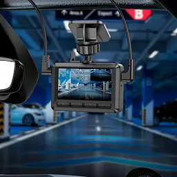 Відеореєстратор HOCO DV3 Driving recorder with display(dual-channel) Black (6942007608183) - мініатюра 9