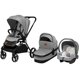Коляска універсальна Lionelo Mika Plus 3 в 1 grey stone (LO-MIKA PLUS 3IN1 GREY STONE) - мініатюра 13