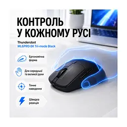 Мишка Thunderobot ML6Pro 8K Tri-mode Black (6974511794007) - мініатюра 3