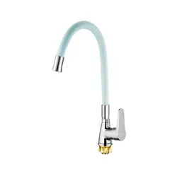 Змішувач для кухні Mixxus SOP4-146 Reflector White з білим силіконовим виливом (MI6491) - мініатюра 2