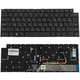 Клавіатура для ноутбука DELL (Vostro: 5310, 5320) рос, чорний, підсвітка клавіш, без фрейму