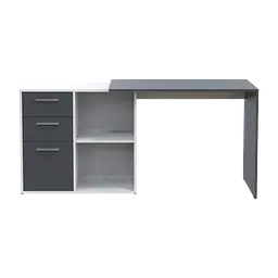 Офісний стіл Doros T8 Білий/Графіт 100х83х75 (41516125) - мініатюра 3