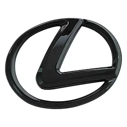 Емблема керма LEXUS чорна 64х46мм пластик (на скотчі)