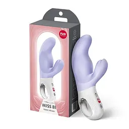 Вібратор-кролик Fun Factory MISS BI Purple, 2 незалежні мотори, діаметр 4,2 см - мініатюра 9