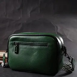 Цікава шкіряна сумка з плетіннями для стильних жінок Vintage 22х14х7,5 см sum0029010 - мініатюра 11