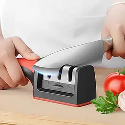 Механічна точилка для всіх видів ножів, Kitchen Master Червоний 85819 - мініатюра 8