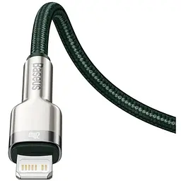Кабель Baseus Cafule Metal USB-C to Lightning PD 20W 2m Green (CATLJK-B06) [169513] - мініатюра 5