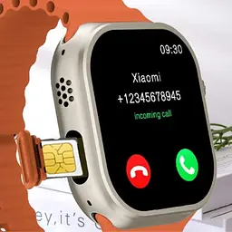 Смарт-годинник LEMFO X9 Call з SIM-картою силіконовий ремінець Orange (16856) - мініатюра 5